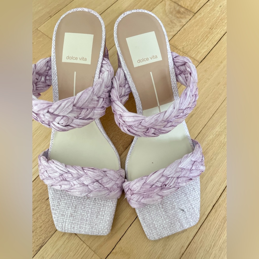 Lilac Braided Heels never worn